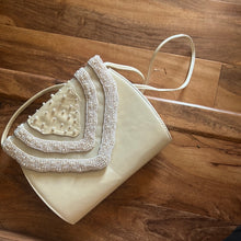 Load image into Gallery viewer, 10-17-24 cream beaded crossbody JR
